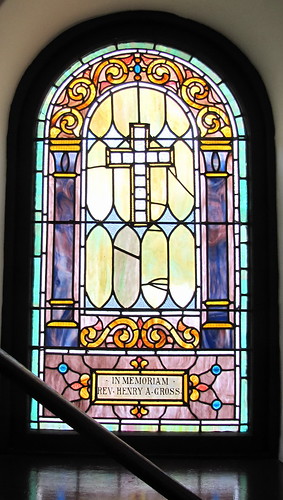 Dumbarton UMC Stained Glass Window Rev Henry Gross