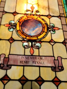 Foxall Dedicated Stain Glass Window at Dumbarton Methodist Church Washington DC History