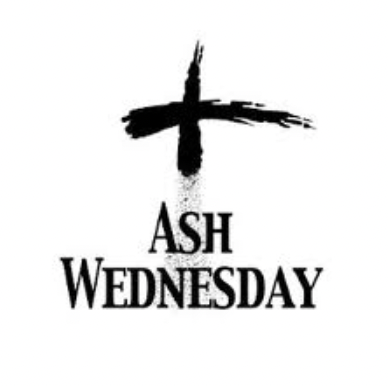Ash Wednesday with ash cross