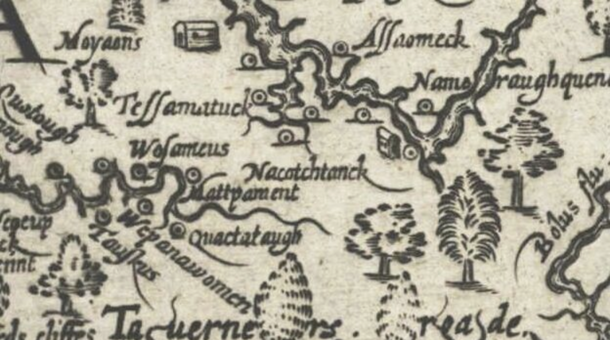 Map of Nacotchtank Native American land